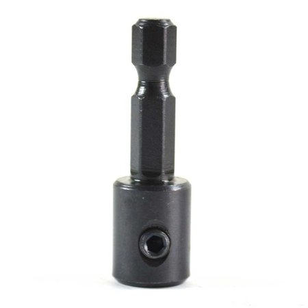 BIG HORN 1/4" Adj Quick-Change Hex Shnk Adptr for 7/32" Countersink & Tapper Pt Drill Bit (Shnk only W/O Bit) 13227